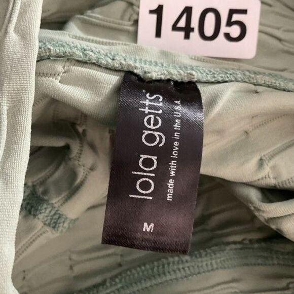 NWT Lola Getts Matte/Sagebrush Green Hi-Rise Skinny Capri Leggings Women Size M - Picture 2 of 14